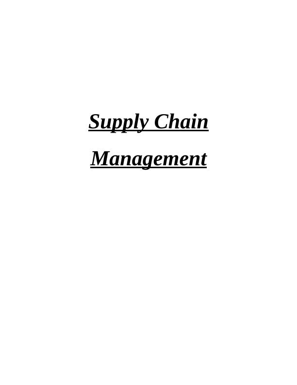 Supply Chain Management._1