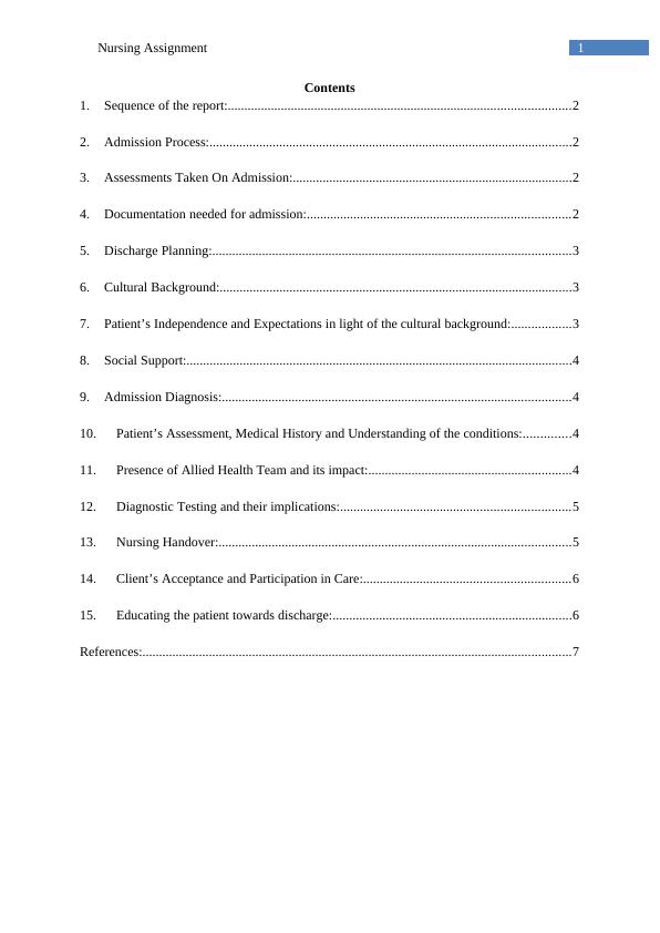 Nursing Assignment Report_2