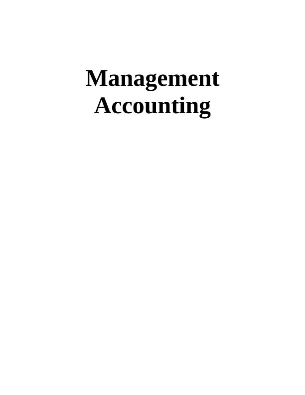 Management Accounting and Planning Tools for Financial Success_1