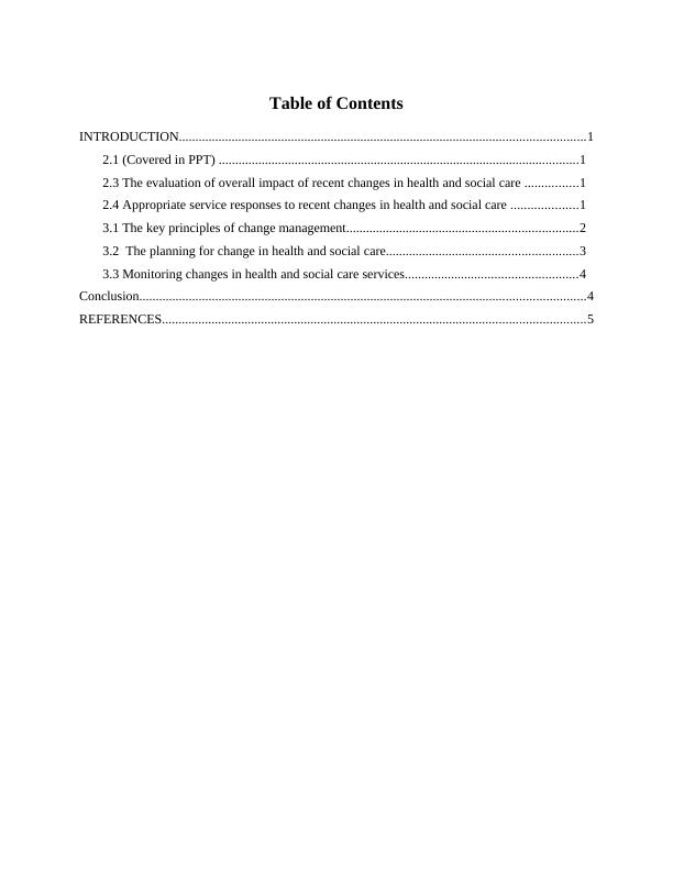 Health And Social Care - Assignment PDF