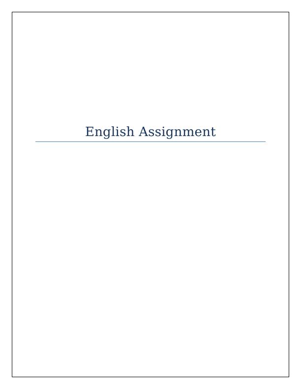 english assignment 221