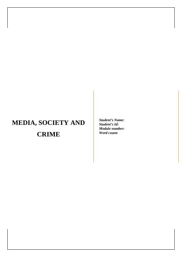 essay about role of media in crime prevention