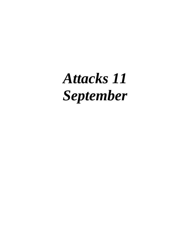 Impact of 11 September Attack on International Relations_1