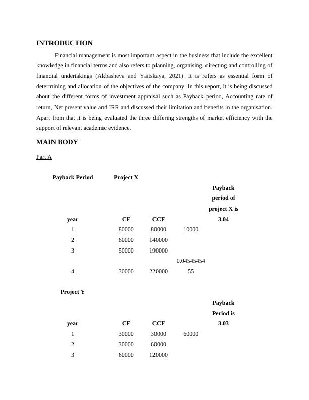 Financial Management: Investment Appraisal and Market Efficiency_3