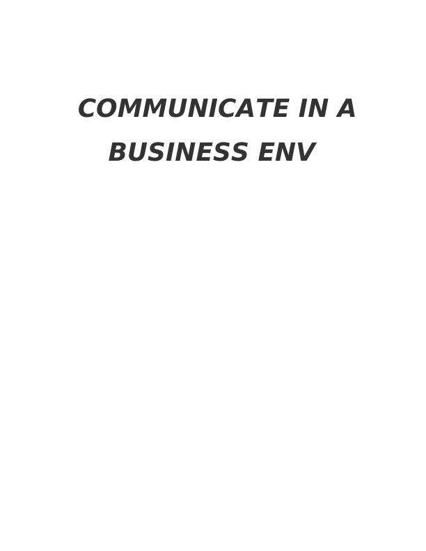 Report on Communication in Business Environment : Aldi company_1