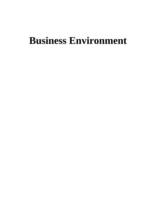 Impacts of Innovation and Technology on Business Environment - A Case Study of TUI Plc_1