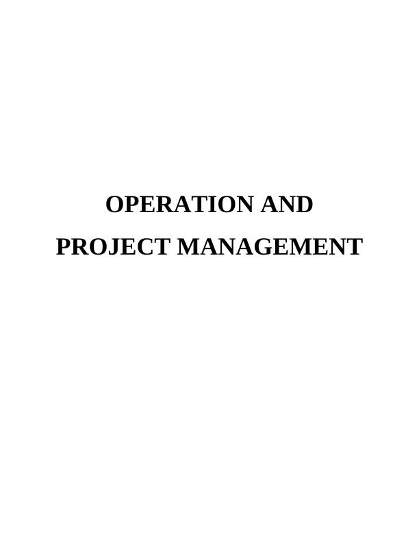 Operation and Project Management Tesco_1