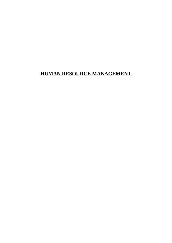 Report On Posh Nosh Limited - Functions Of Human Resource Management_1