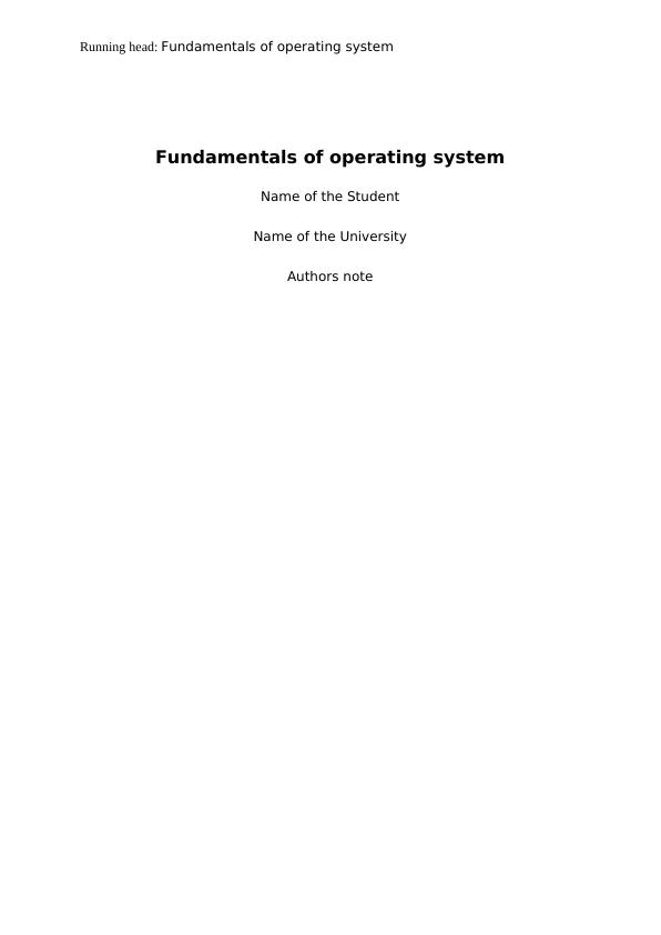 Fundamentals of operating system_1