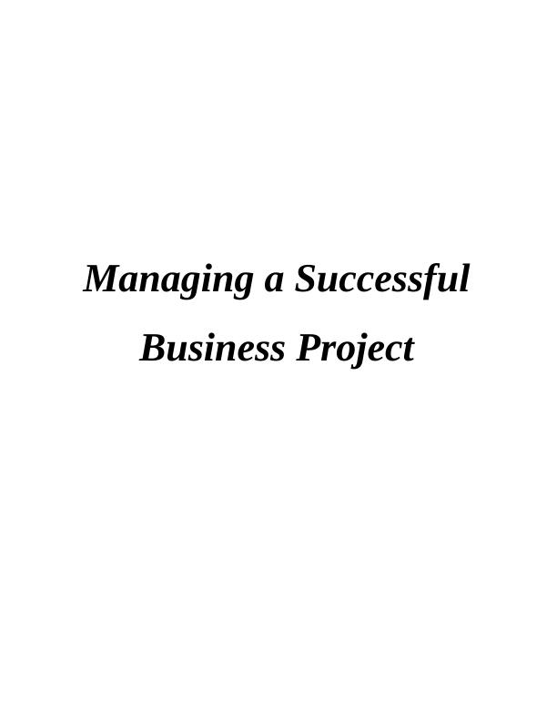 Managing a Successful Business Project- Globalisation_1
