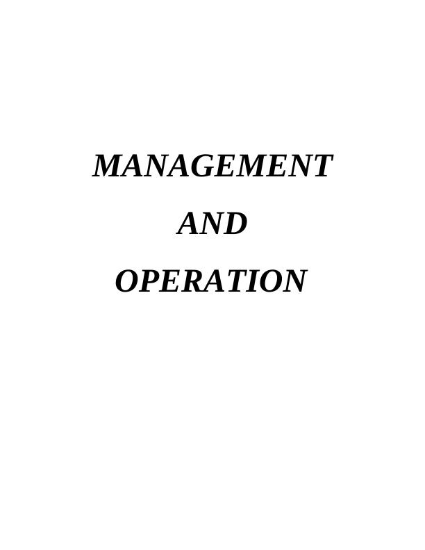 Management and Operations of Amazon : Assignment_1