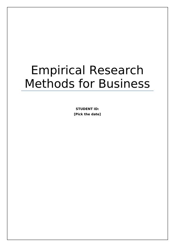 Empirical Research Methods for Business_1