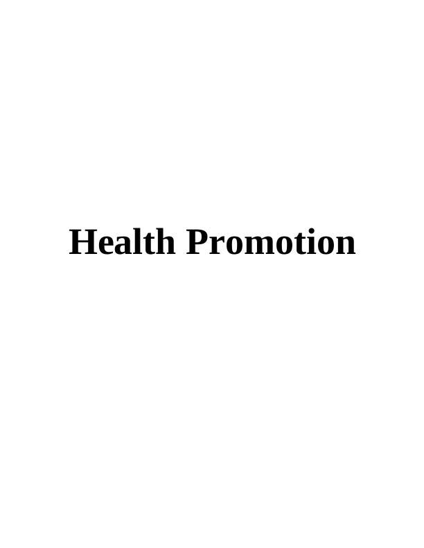 Health Promotion INTRODUCTION 3_1