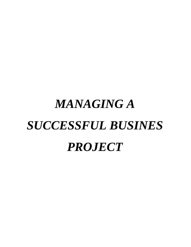 Project Management for a SUCCESSFUL BUSINEs project (Part 14 A) Definition and introduction_1