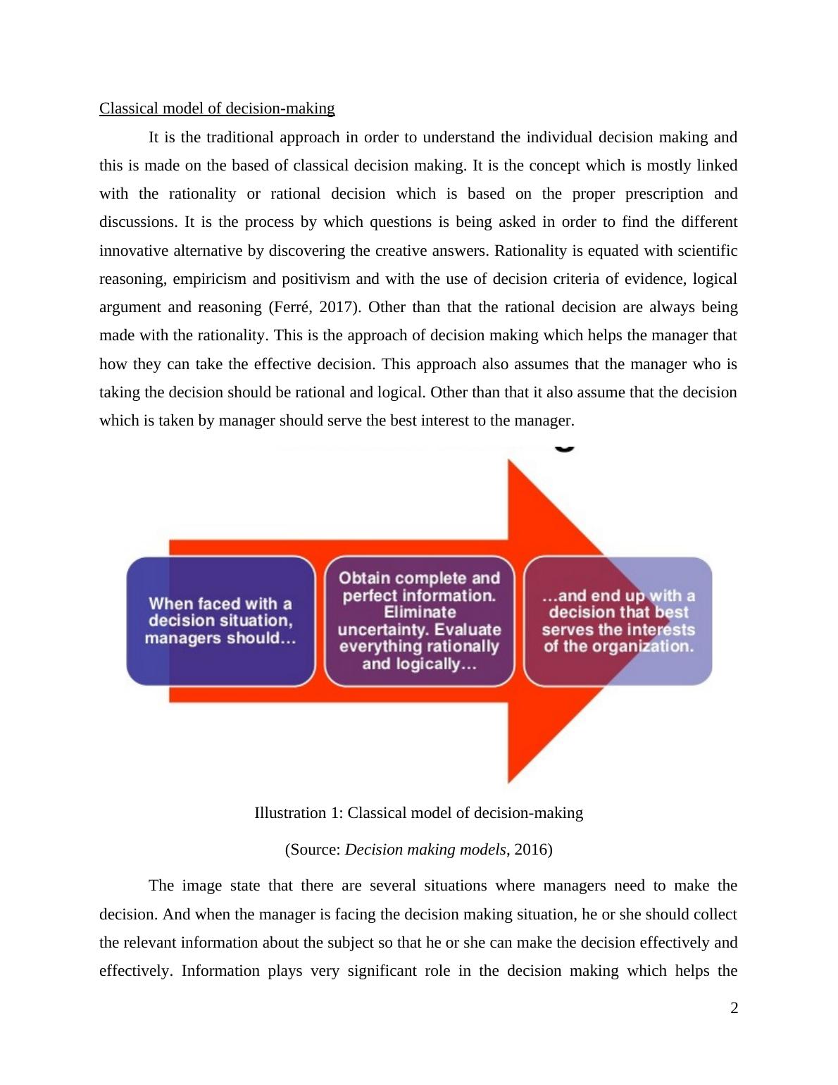 problem solving and decision making assignment