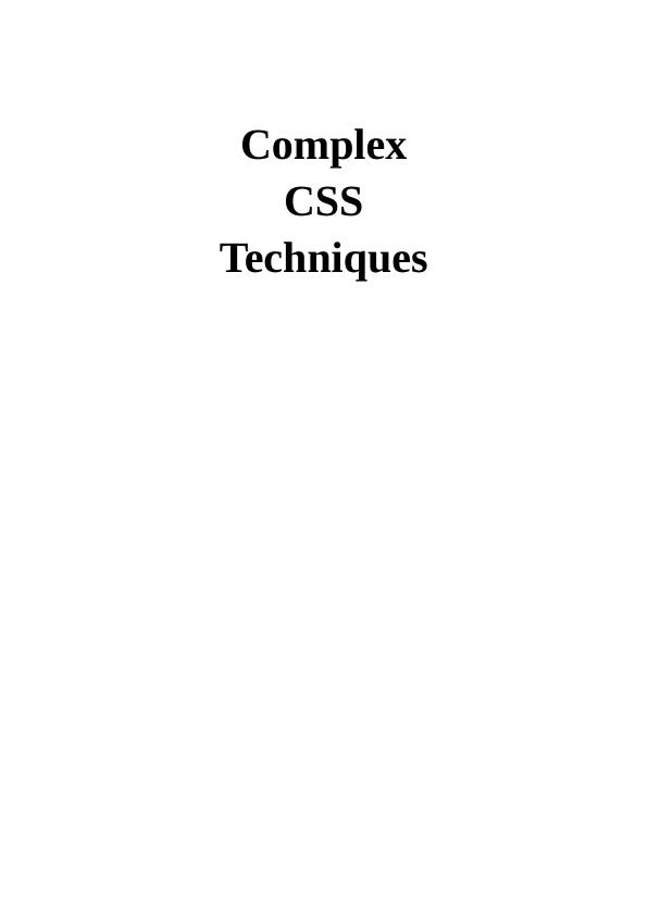 [pdf] CSS Techniques | different CSS styles_1