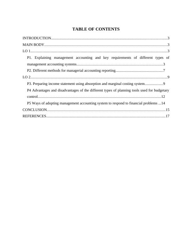 Management Accounting Assignment - Deloitee_2