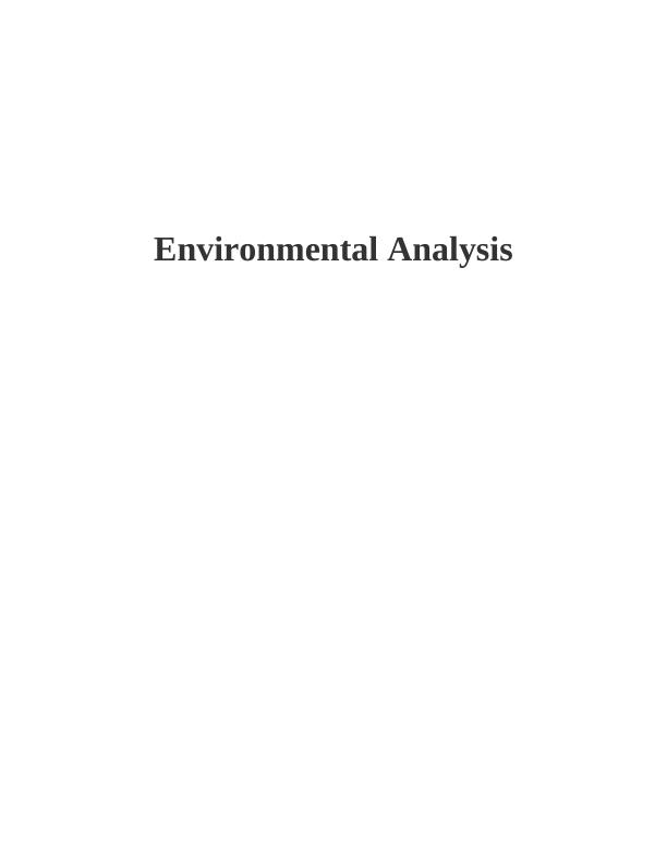 Aassignment on Environmental Analysis_1