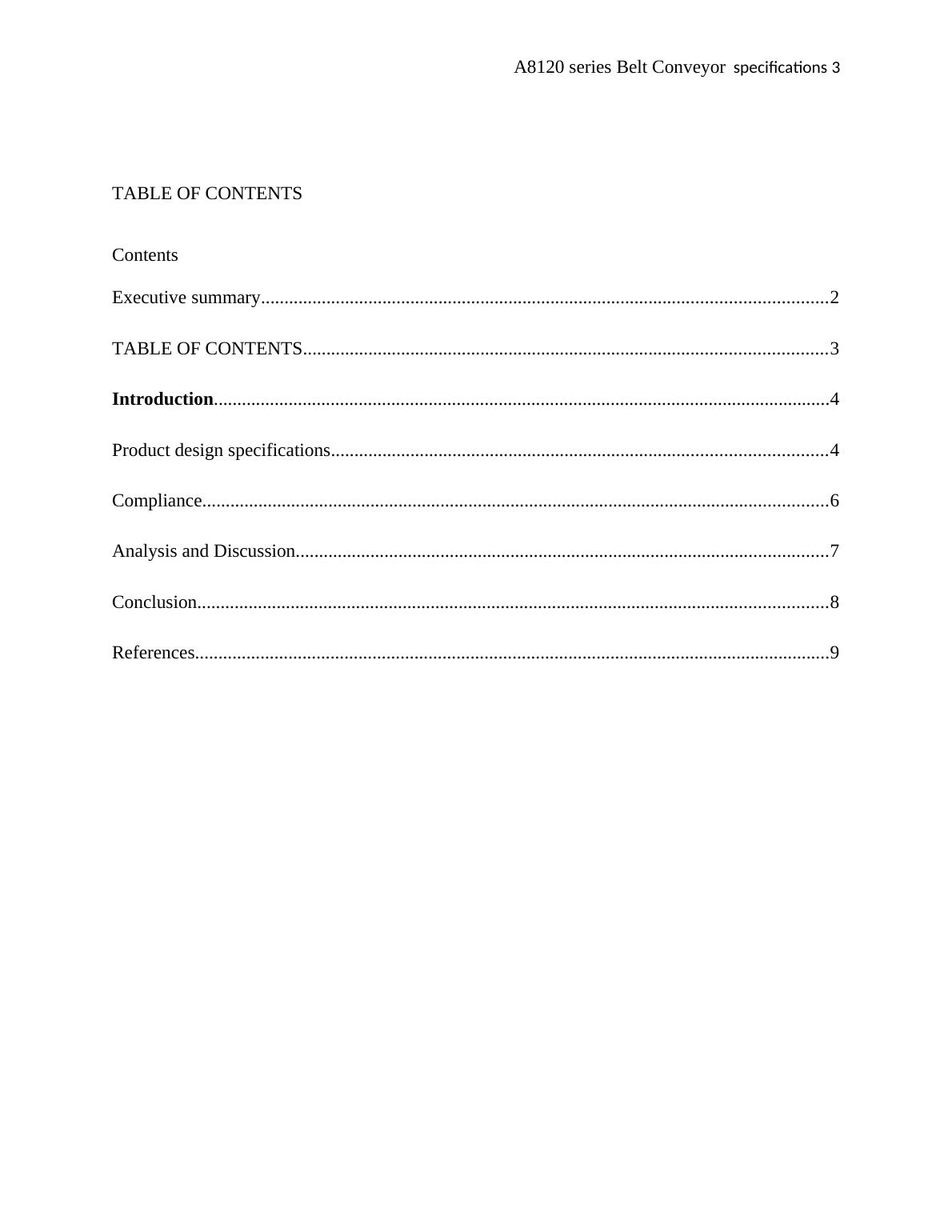 Document on Market Research of A8120 series Belt Conveyor_3