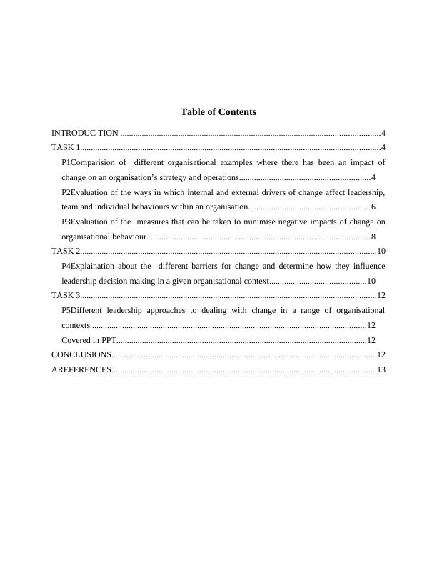 understanding and leading change assignment sample