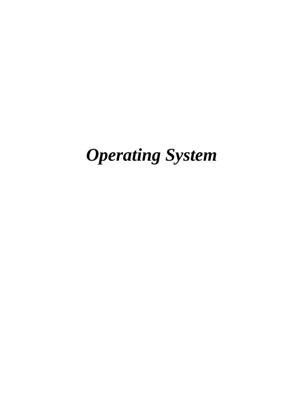 (solved) Assignment on Operating System_1
