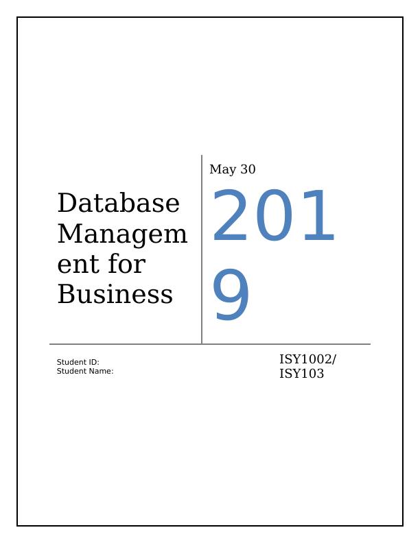 Database Management for Business_1