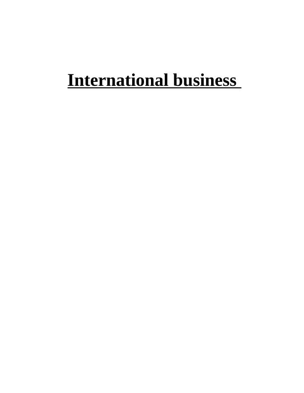 Impact of Globalisation on The Business_1