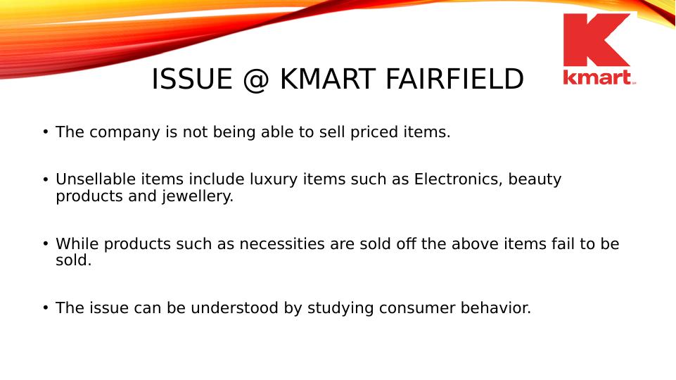 Consumer Behavior: A Strategy to Increase Sales at Kmart Fairfield_2