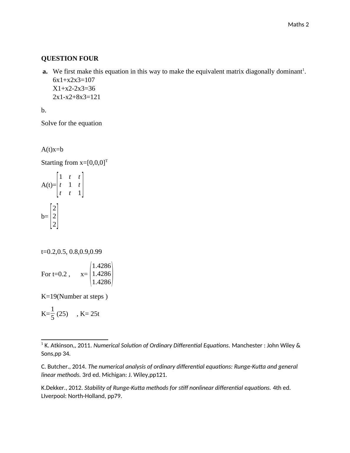 example maths dissertations