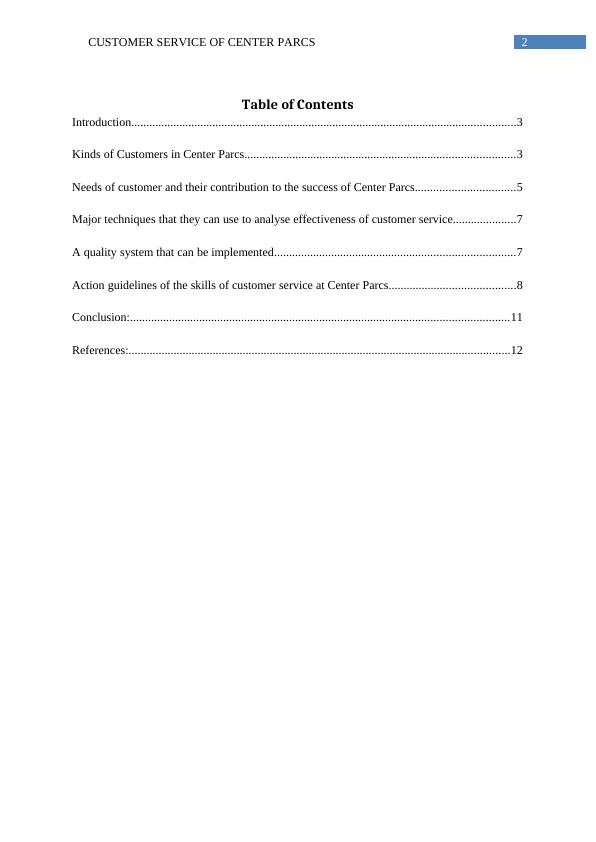 Customer Service Of Centre Parcs Assignment PDF_3