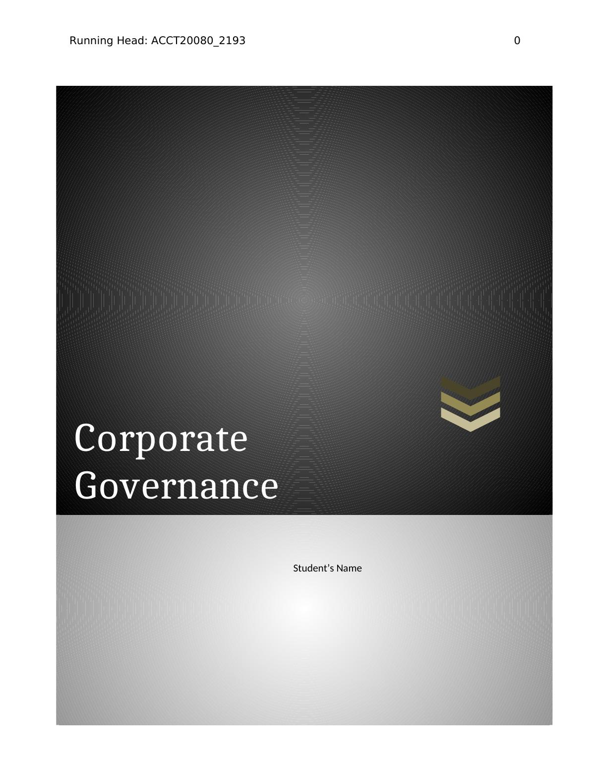 ACCT20080_2193 Corporate Governance Assignment