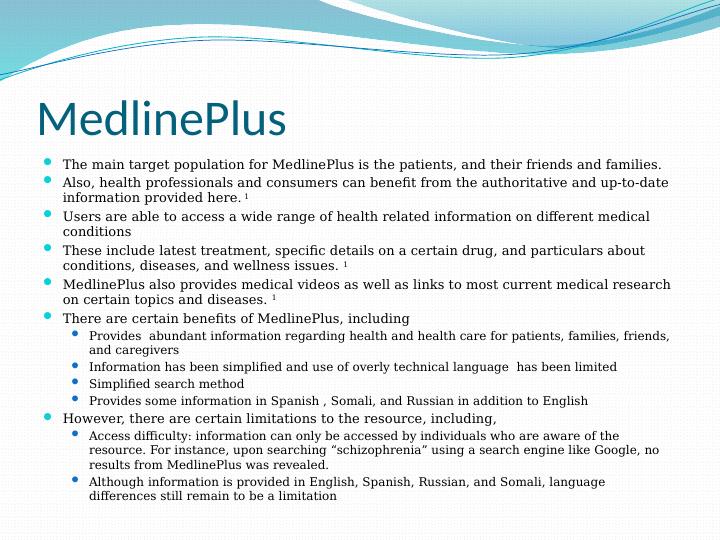 Comparison Of Health Resources: MedlinePlus, Mayo Clinic, Drugs.com ...