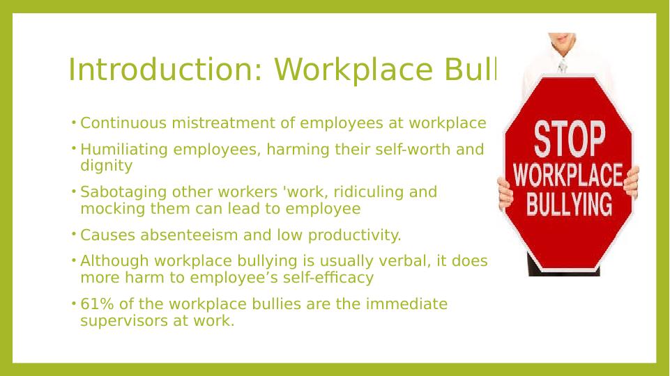 Workplace Bullying - Assignment_2