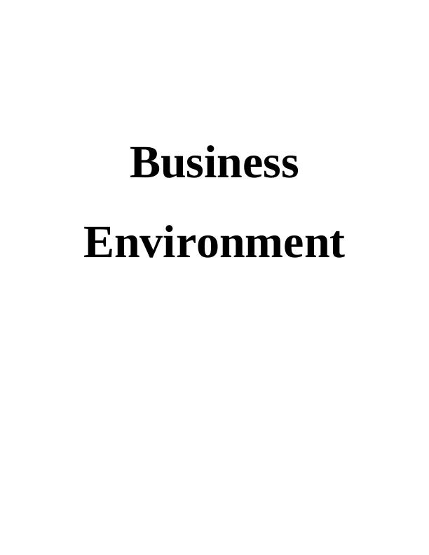 Business Environment Assignment(BE)_1