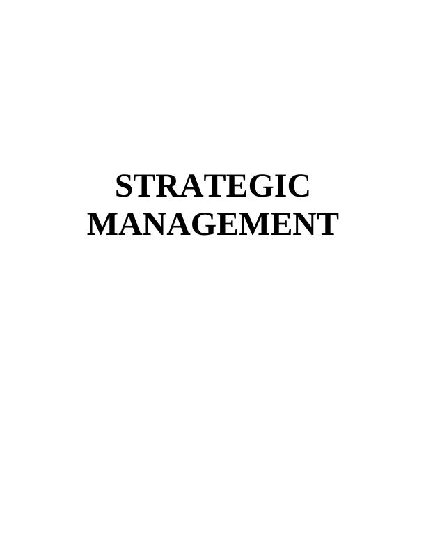 Strategic Management: Analysis and Recommendations for Tesco Plc_1