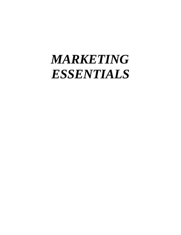 Marketing Essentials in Organisation_1