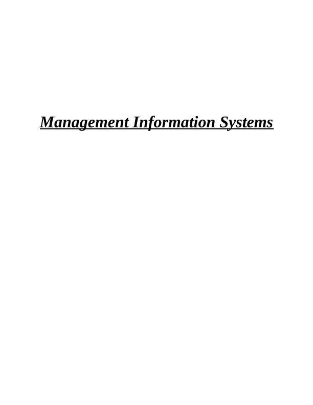 Management Information Systems: ASOS Case Study_1