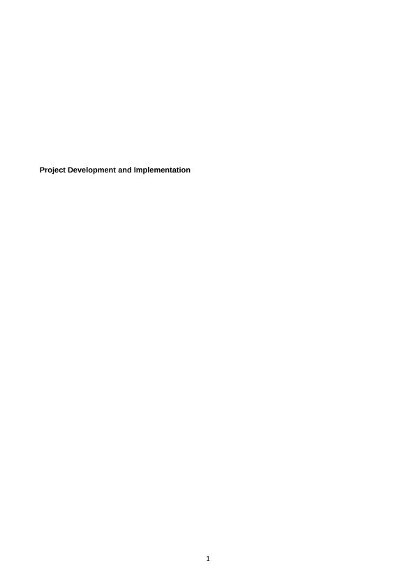 Project Development and Implementation_1