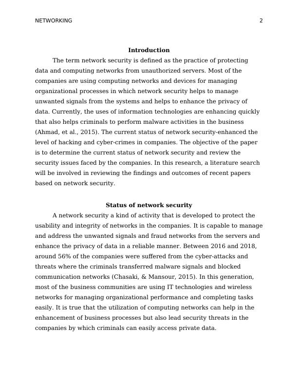 Status of Network Security - What Works and Does not Work and Why | Report_3