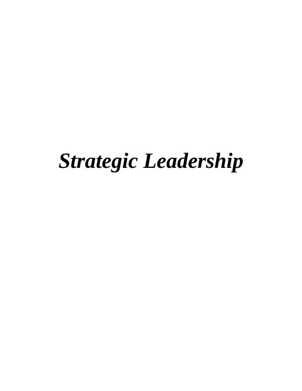 Strategic Leadership in NatWest Bank_1