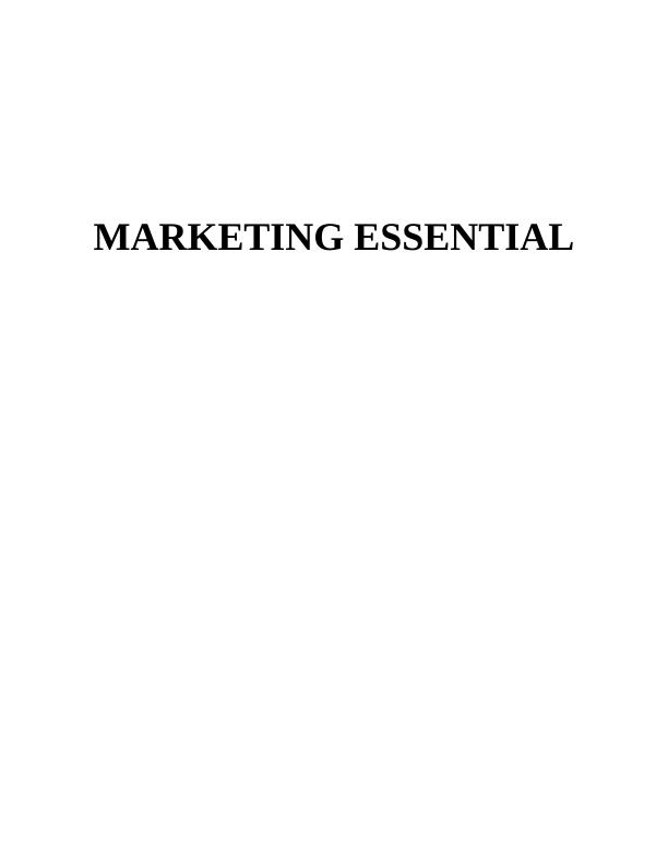 (solved) Marketing Essentials Doc_1