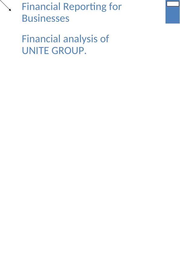 Financial Reporting Assignment - UNITE GROUP_1