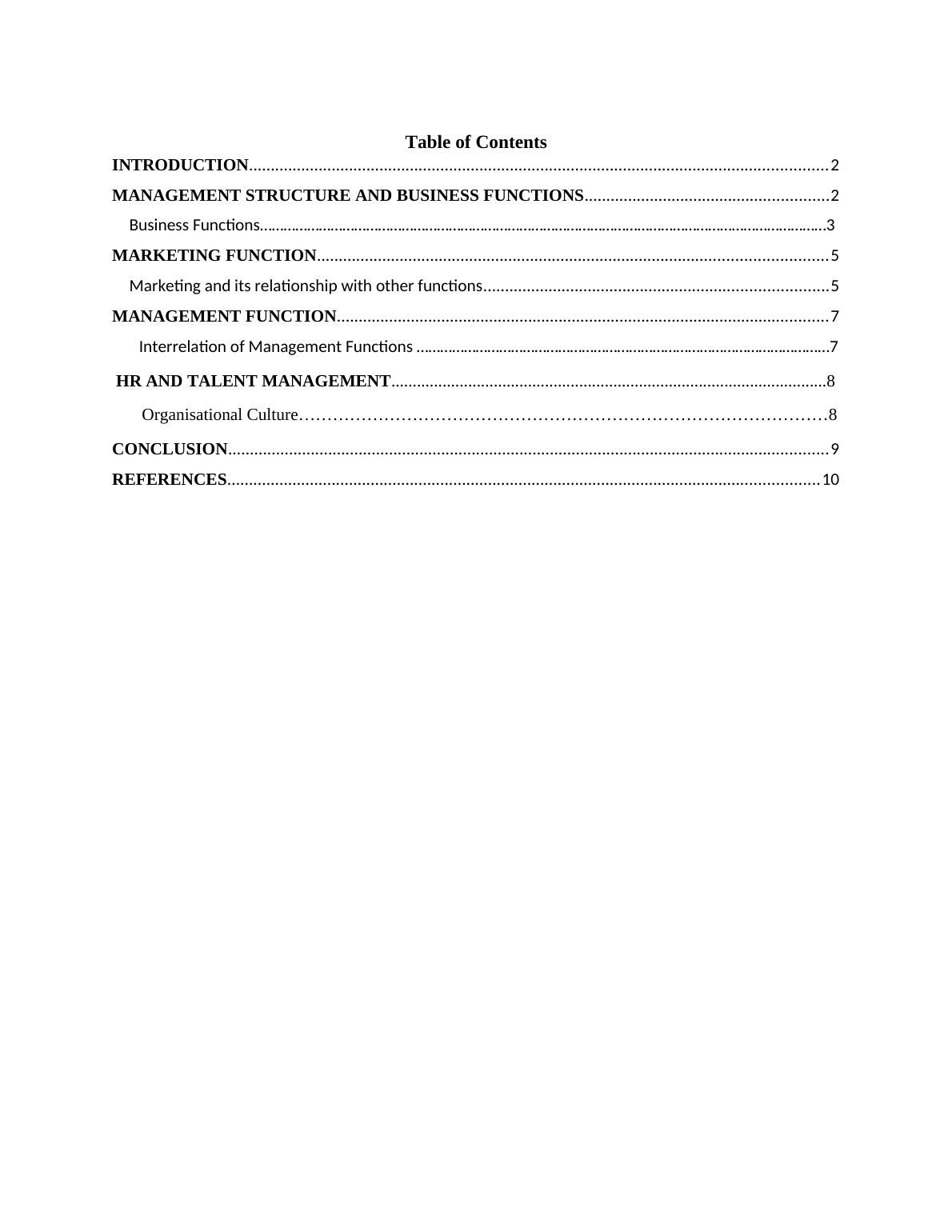 assignment introduction to management