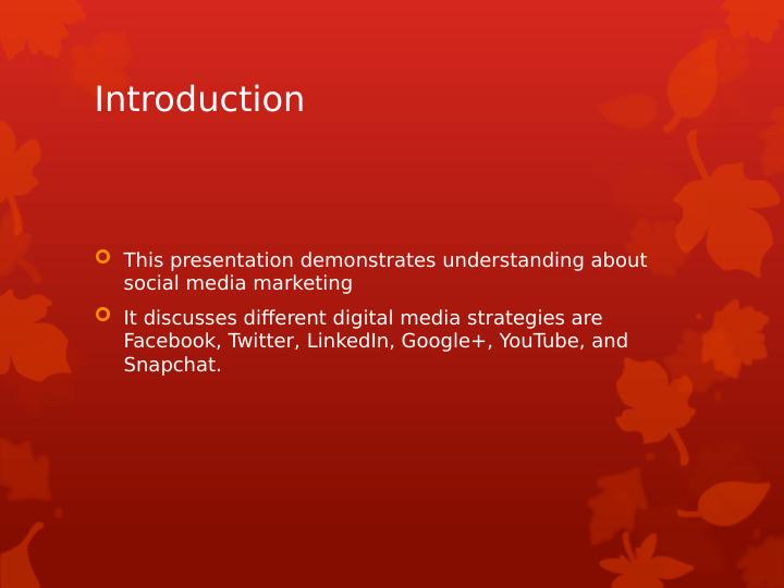 Social Media Marketing Strategies: Facebook, Twitter, LinkedIn, Google+, YouTube, and Snapchat_2