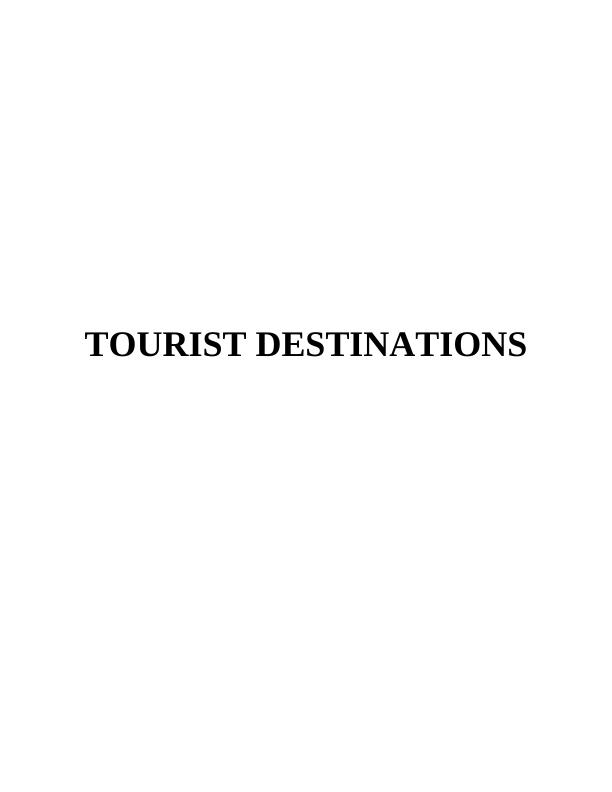 TASK 11 1.1 Main tourist destinations and generators of World_1