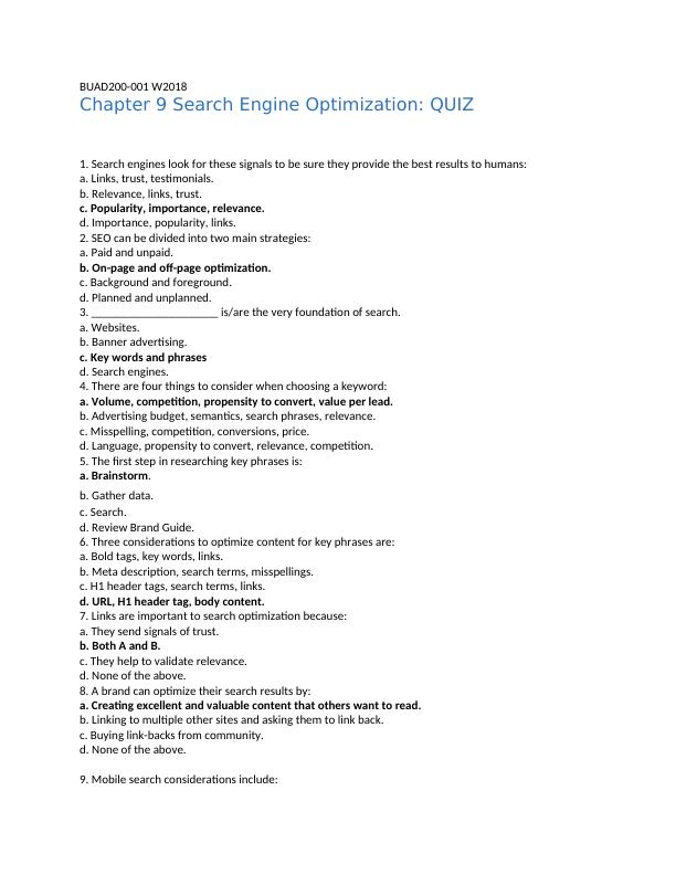 Search Engine Optimization - Assignment_1