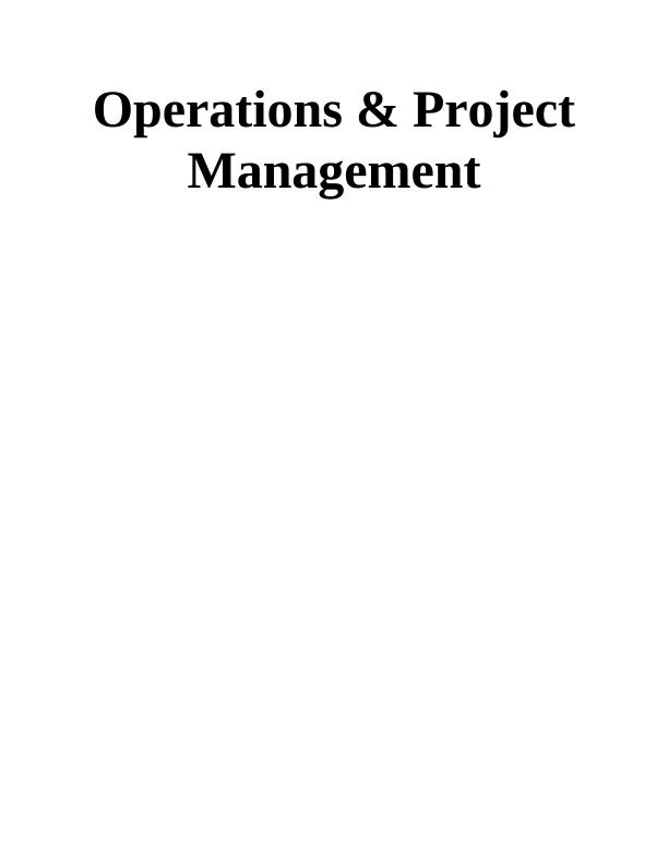 Operations & Project Management_1