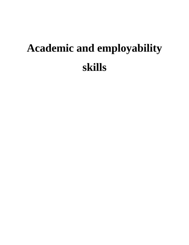 Academic And Employability Skills in Health and Social Care_1