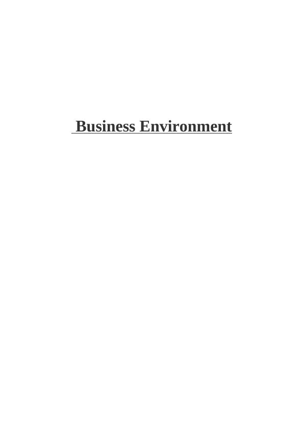 Business Environment: Analysis of Man Group Plc_1