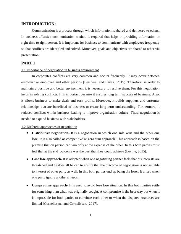 Principles of Business Communication : Report_3